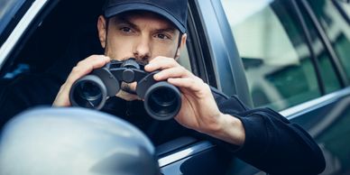 Licensed private detective gathering custody and visitation evidence for family court
