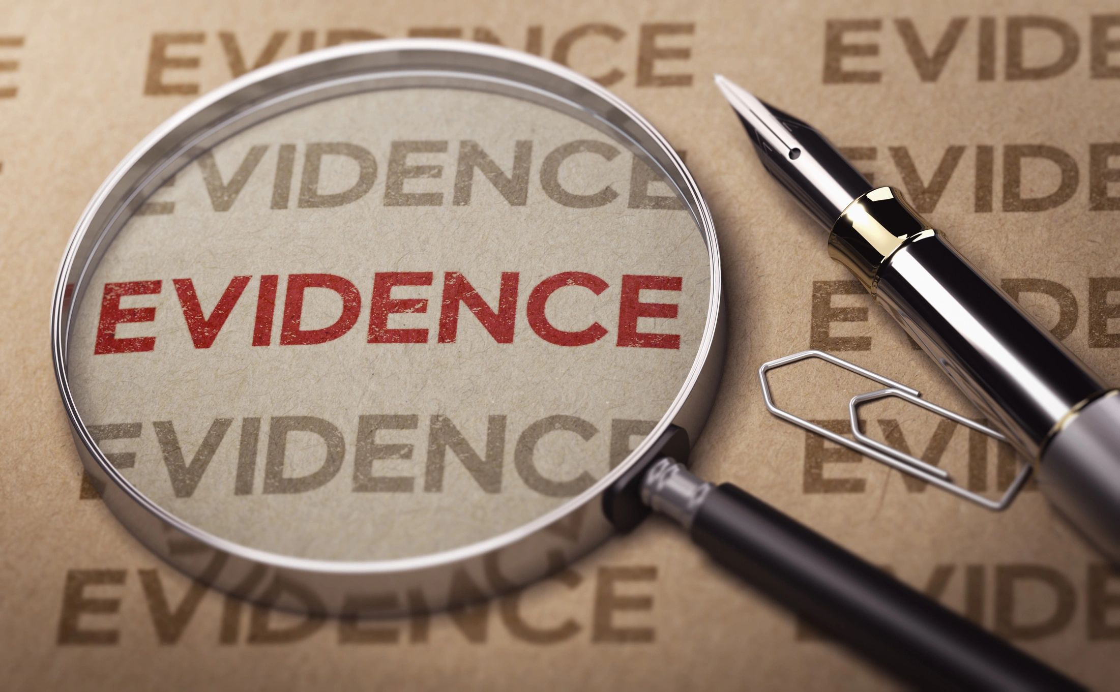 Investigator documenting digital evidence and witness statements for court
